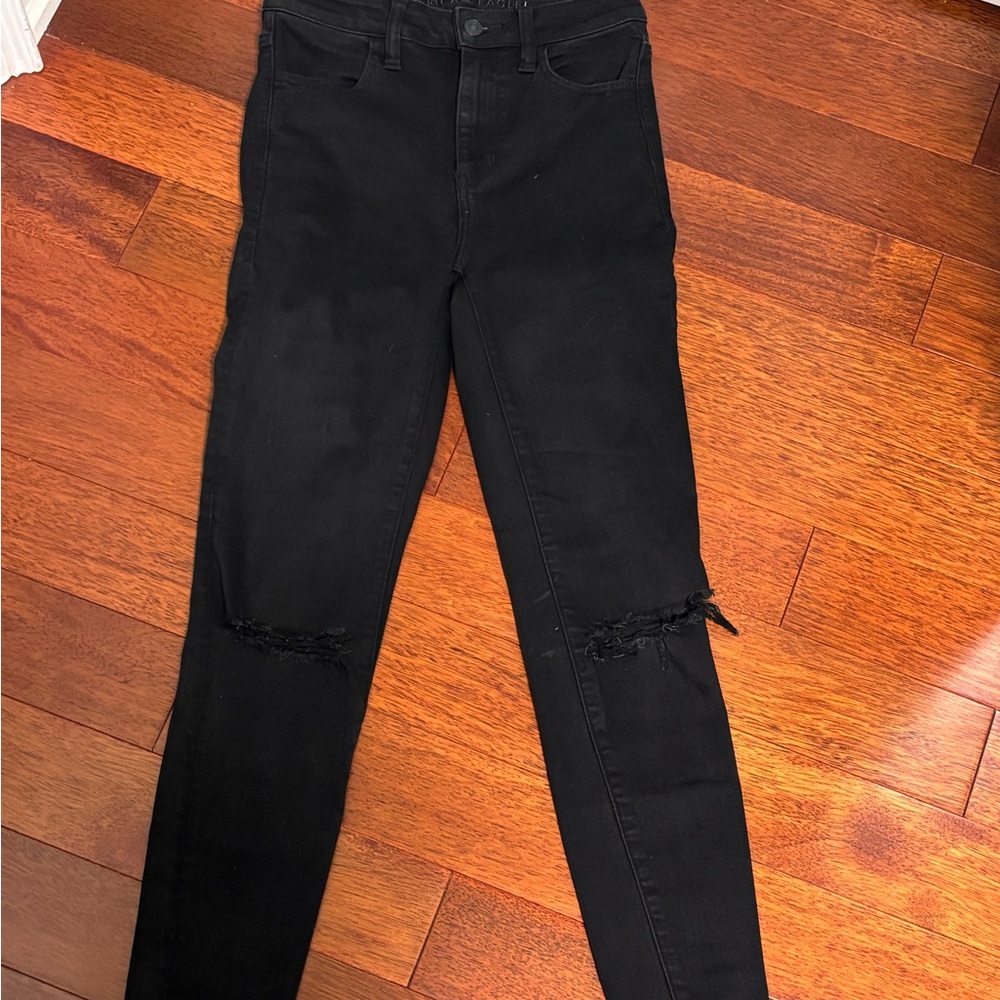 American Eagle Outfitters Black High Rise Jeans